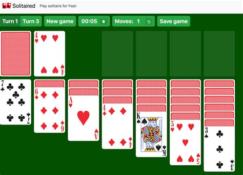 turn 1 solitaire online free